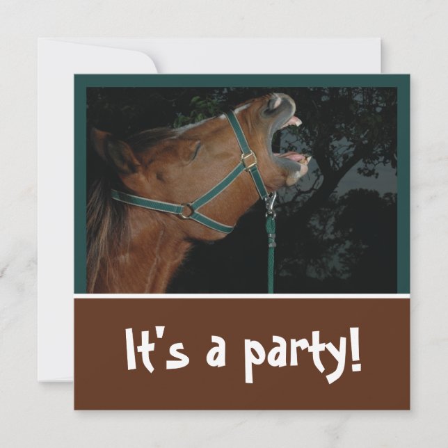 Horse Braying Party Invitation (Front)