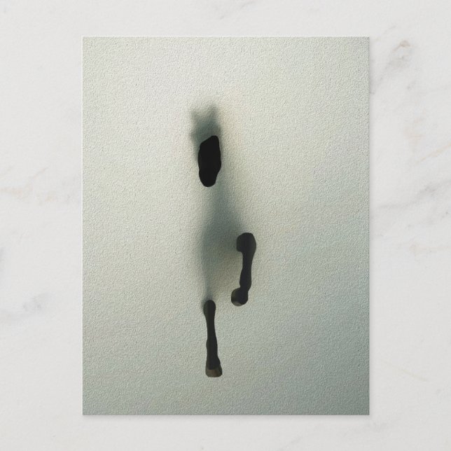Horse Breaking Through Fog - Abstract Art Postcard (Front)
