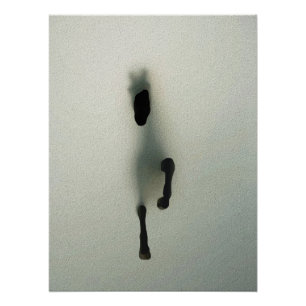 Horse Breaking Through Fog - Abstract Art Poster