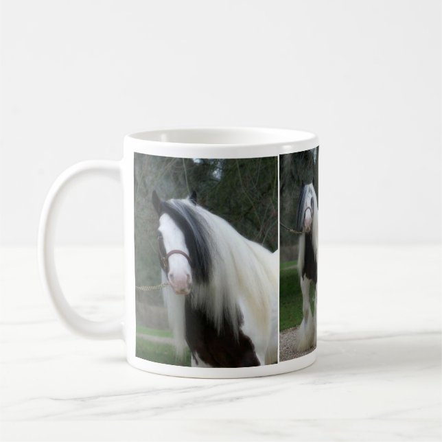 Horse Breed Coffee Mug - Gypsy Vanner (Left)