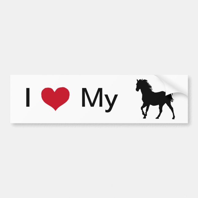 Horse Bumper Sticker (Front)
