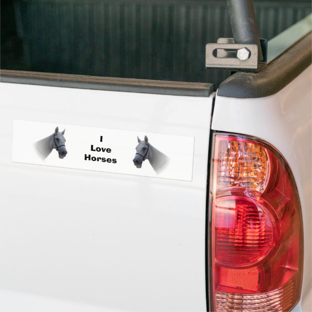 Horse Bumper Sticker (On Truck)