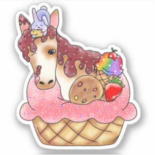 Horse & Bunny Cupcake Dessert  
