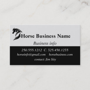 Horse Business Boarding Stables Riding Lessons Business Card