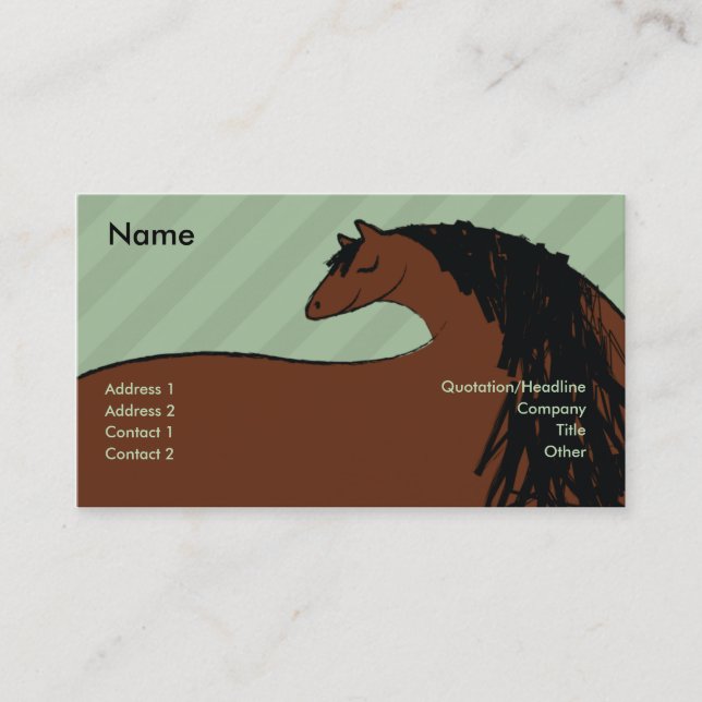 Horse - Business Card (Front)