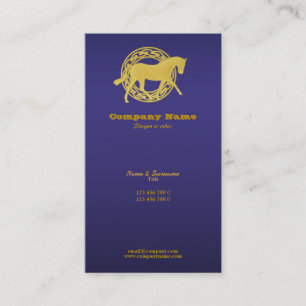 Horse business marketing business card