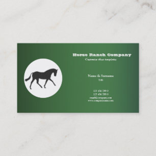 Horse business marketing card