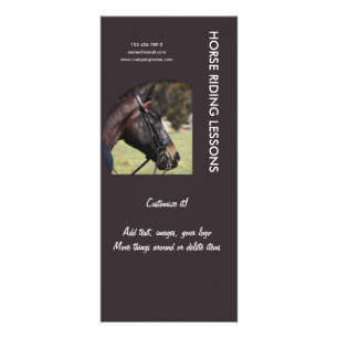 Horse business marketing rack card