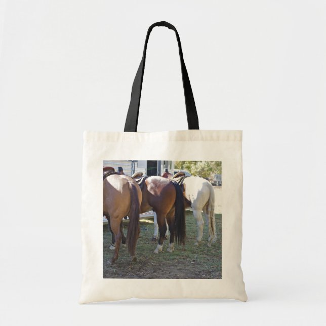Horse Butts Tote Bag (Front)