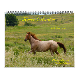 Horse Calendar with Bible Verses (12 month)