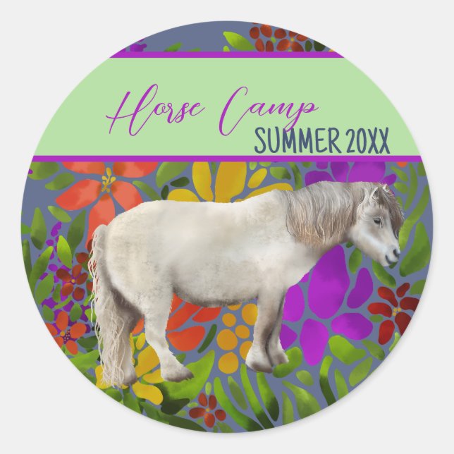 Horse Camp Custom year stickers (Front)