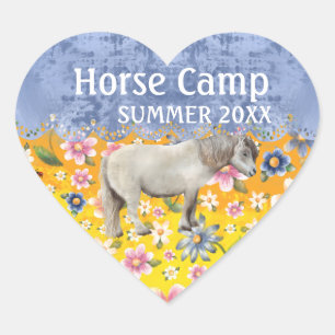Horse Camp Summer Custom year stickers