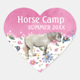 Horse Camp Summer Custom year stickers
