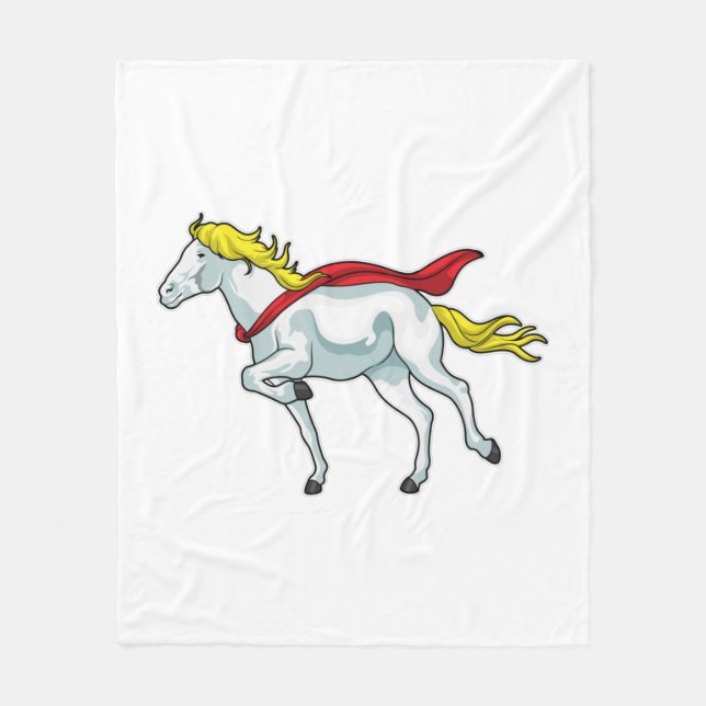 Horse Cape Fleece Blanket (Front)