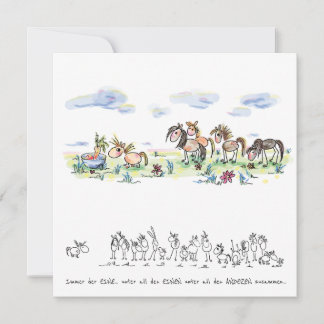 Horse Card - Birthday Card for horse lovers