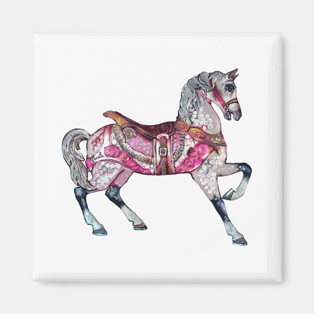 Horse carousel Magnet (Front)