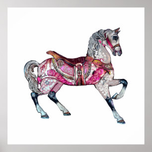 Horse carousel Poster