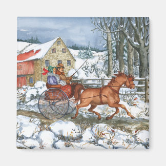 Horse & Carriage Magnet