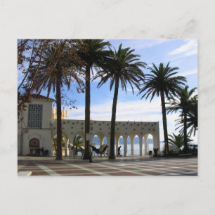 Horse & Carriage On The Promenade In Nerja, Spain Postcard
