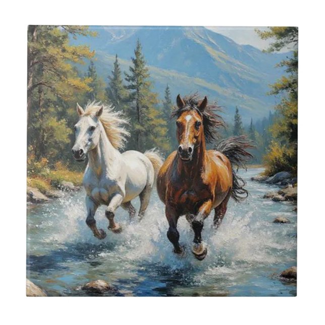 Horse Ceramic Tile (Front)