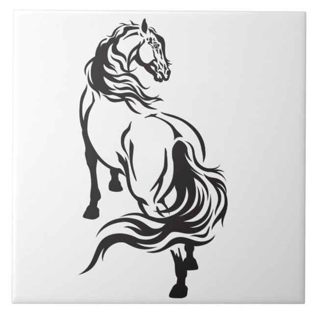 horse ceramic tile (Front)