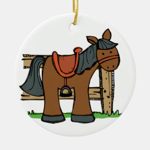Horse Ceramic Tree Decoration