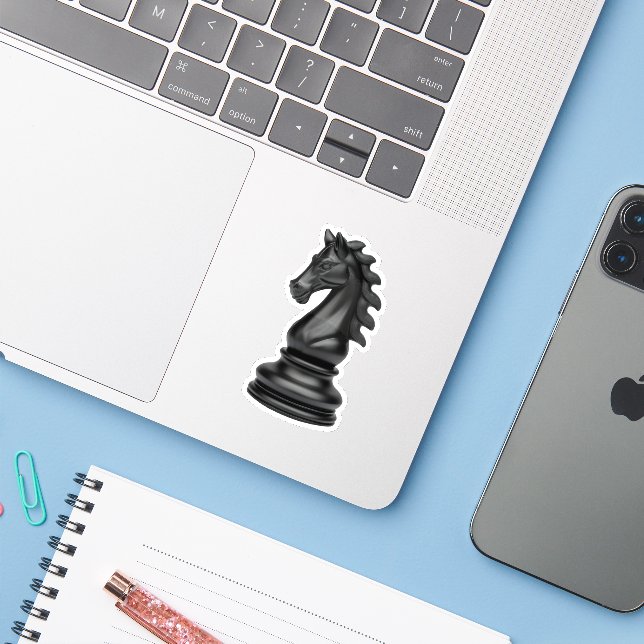 Horse chess piece (Laptop w/ iPhone)