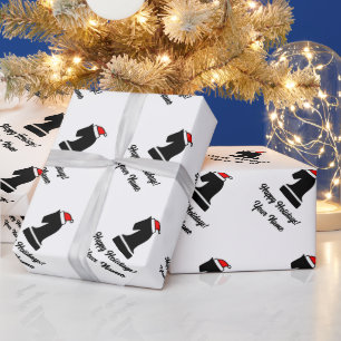 Horse chess piece pattern Christmas wrapping paper