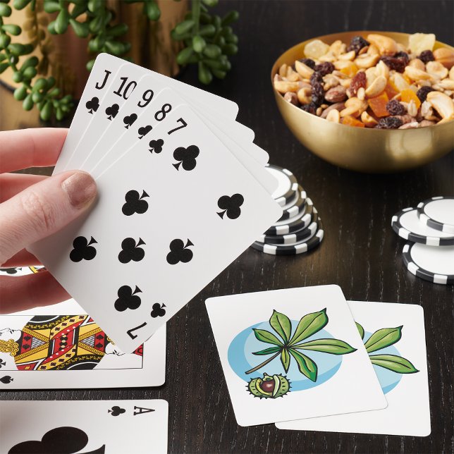 Horse Chestnut Leaf and Conker Playing Cards (Creator Uploaded)