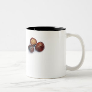 horse chestnut Two-Tone coffee mug