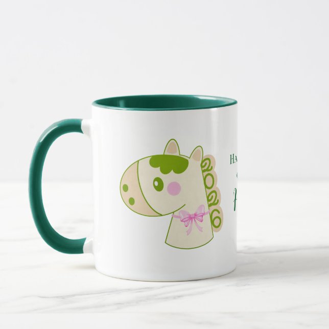 Horse Chinese New Year 2026 Cute Lucky Custom Mug  (Left)