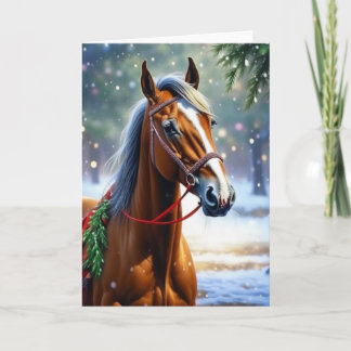 Horse Christmas Card