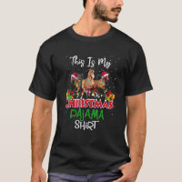 Horse Christmas Lights This Is My Christmas Pajama