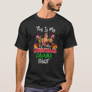 Horse Christmas Lights This Is My Christmas Pajama T-Shirt