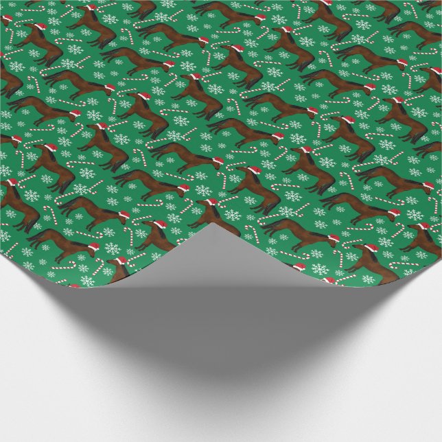 Horse Christmas Wrapping Paper (Corner)