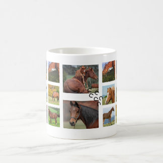 Horse Collage Photo Mug (Round)