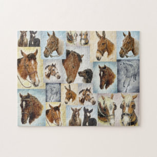 Horse Collage Puzzle
