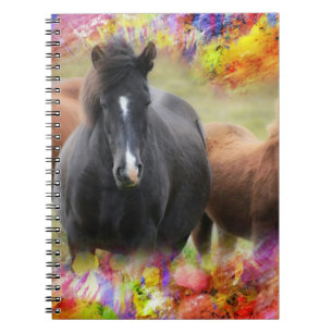 Horse Colourful Notebook
