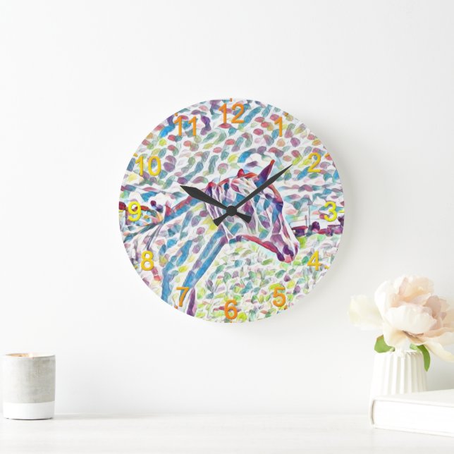 Horse Colours Of Life, Clock (Home)