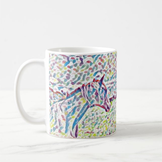Horse Colours Of Life,  Coffee Mug (Left)