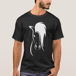 Horse Contour Horse Love Riding Girls Horses T-Shirt