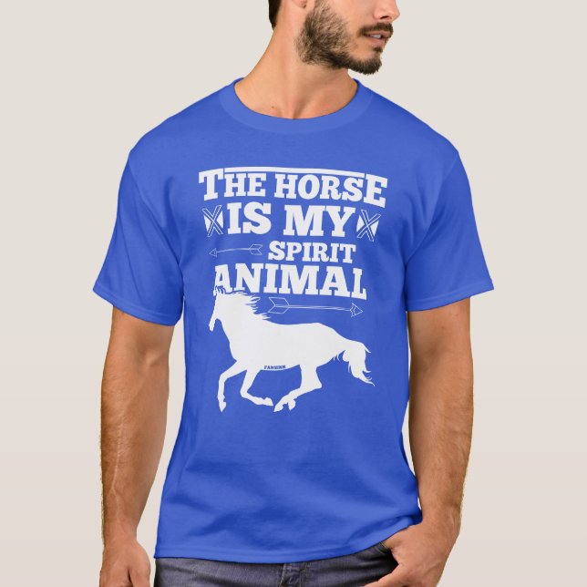 Horse costume spirit animal saying boy T-Shirt (Front)