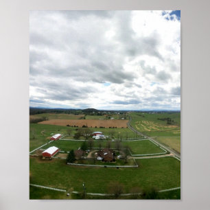 Horse Country From Above Poster