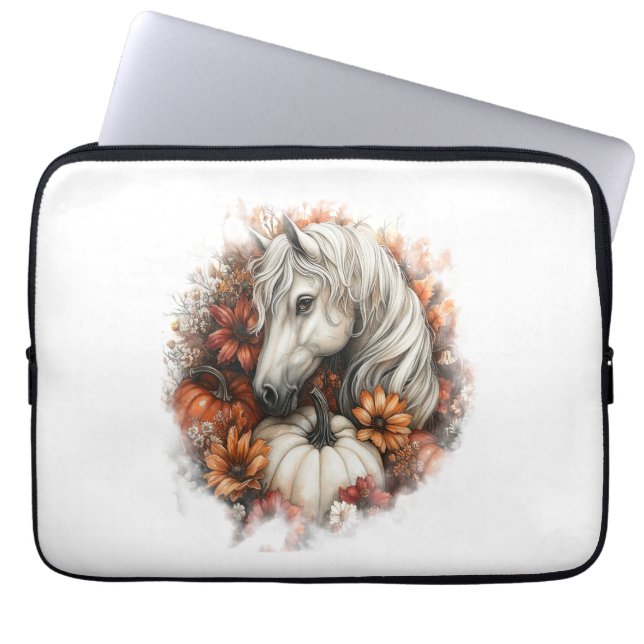 Horse Country Pumpkin Laptop Sleeve (Front)