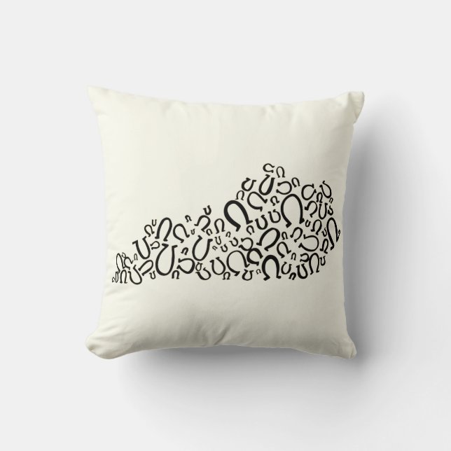 Horse Country throw pillow (Front)