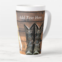 Horse Cowboy Boots Rustic Barn Board
