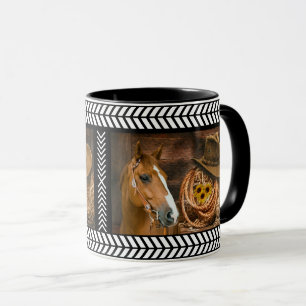 Horse Cowboy Hat Lasso Western Pattern Mug