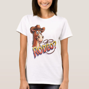 horse cowboy wild west cartoon T-Shirt