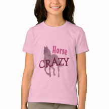 Horse CRAZY Cute for Equestrian Girls PINK
