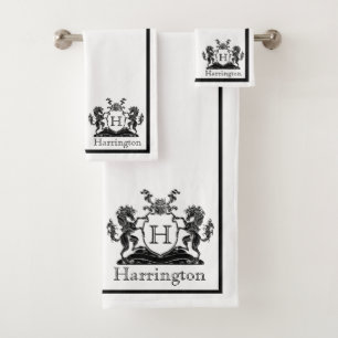 Horse Crest Bathroom Bath Towel Set